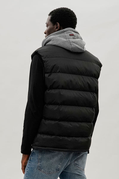 Canada Weather Gear Hooded Puffer Vest - Black