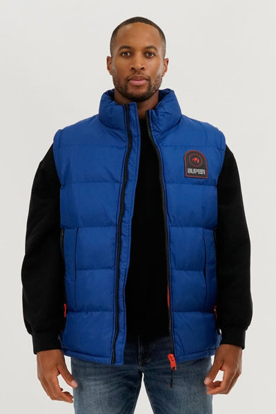 Super Triple Goose Double Pocket Bubble Vest - Blue - Mens Vests - Canada Weather Gear