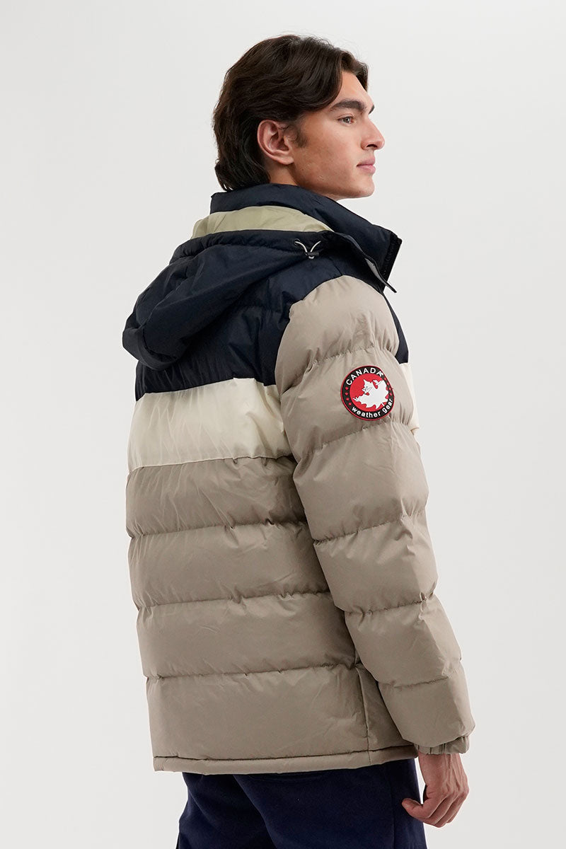 Canada Weather Gear Colour Block Bomber Jacket - Navy