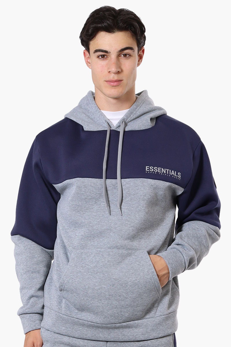 Essentials Super Triple Goose Colour Block Hoodie - Grey - Mens Hoodies & Sweatshirts - Canada Weather Gear