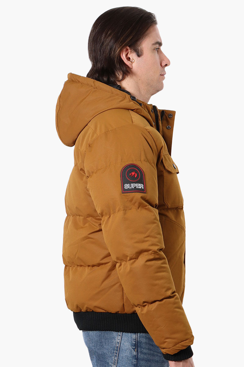 Super Triple Goose 4 Pocket Bomber Jacket - Brown - Mens Bomber Jackets - Canada Weather Gear