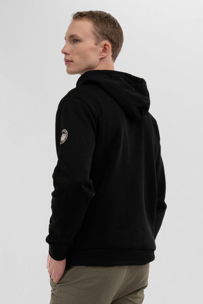 Canada Weather Gear Forest Print Hoodie - Black - Mens Hoodies & Sweatshirts - Canada Weather Gear