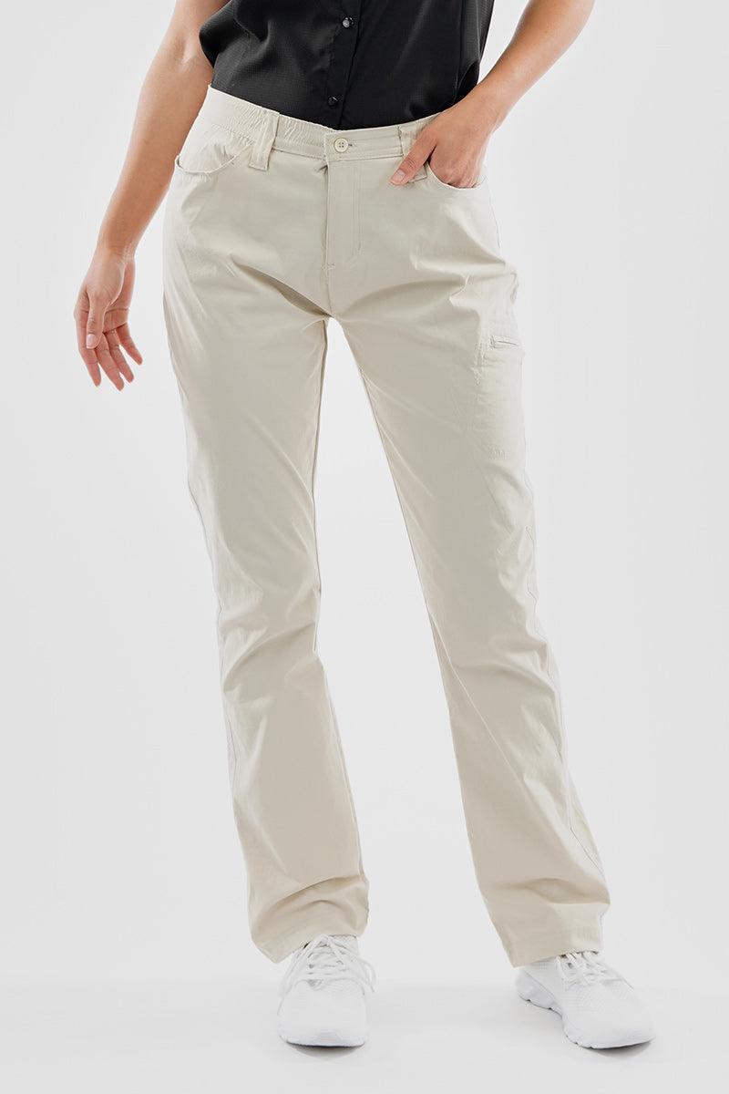 Canada Weather Gear Expedition Solid Cargo Pants - Cream - Womens Pants - Canada Weather Gear
