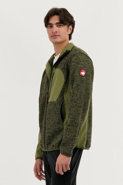 Canada Weather Gear Fleece Lightweight Jacket - Olive - Mens Lightweight Jackets - Canada Weather Gear