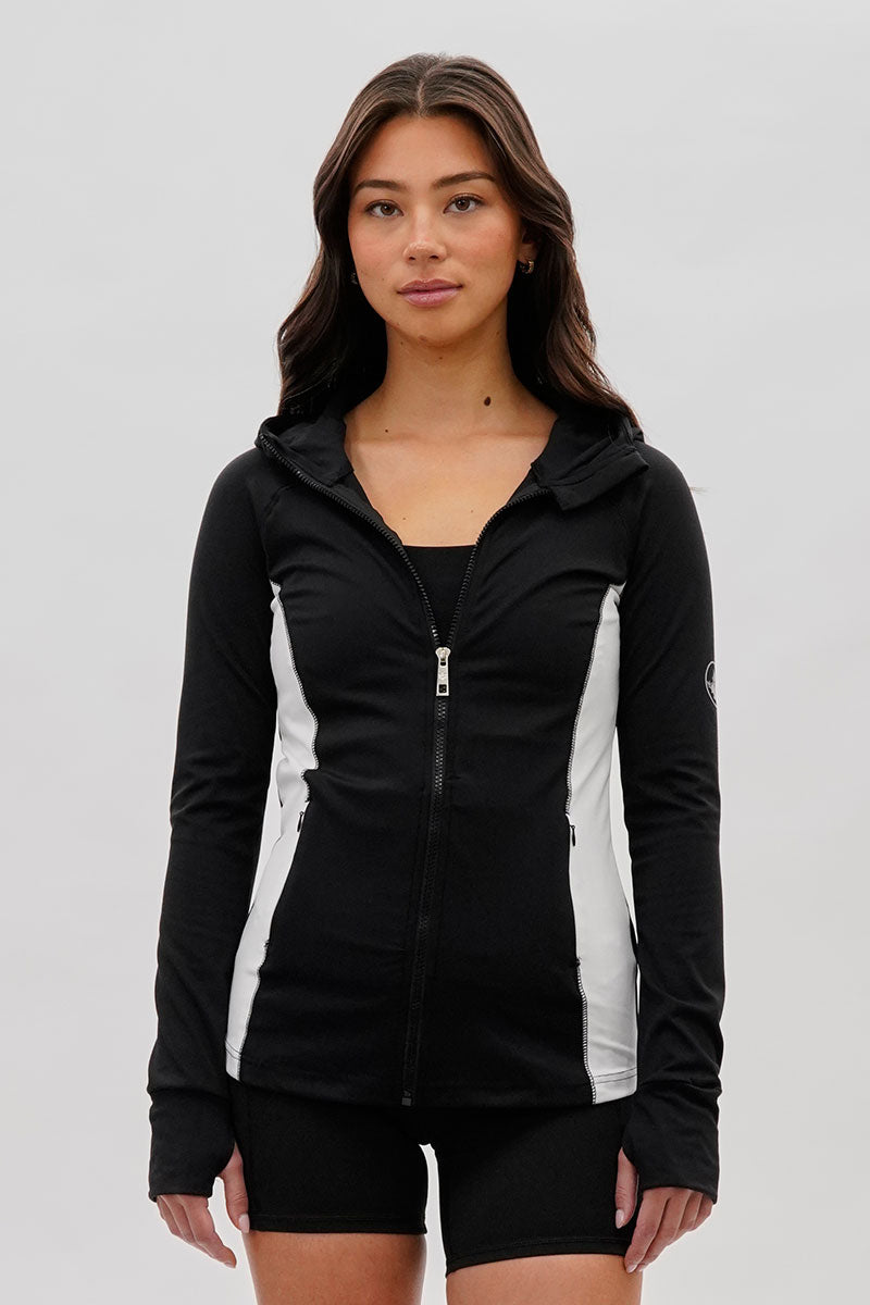 Canada Weather Gear Zip Up Yoga Lightweight Jacket - Black - Womens Lightweight Jackets - Canada Weather Gear