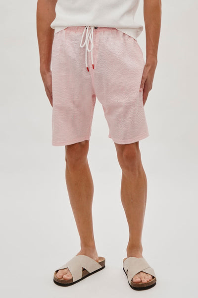Canada Weather Gear Vintage Textured Tie Waist Shorts - Pink - Mens Shorts & Capris - Canada Weather Gear