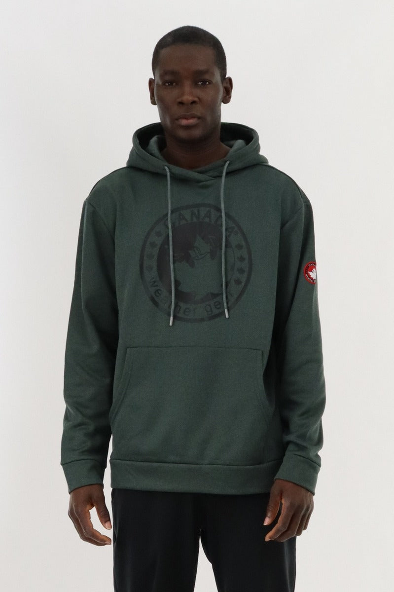 Canada Weather Gear Logo Hoodie - Green - Mens Hoodies & Sweatshirts - Canada Weather Gear