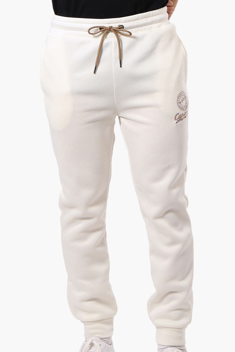 Canada Weather Gear Tie Waist Embroidered Joggers - White