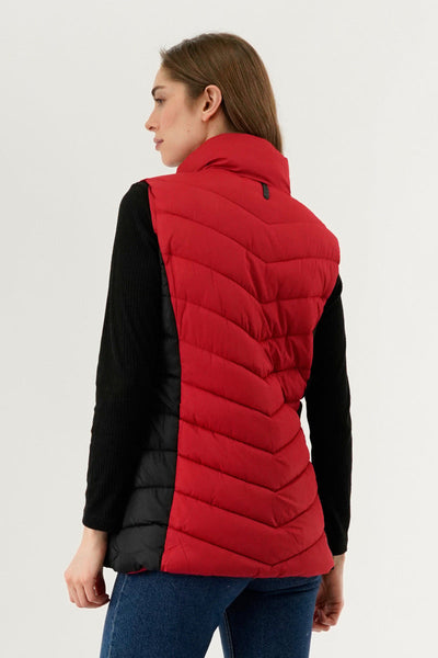 Canada Weather Gear Chevron Quilted Vest - Red