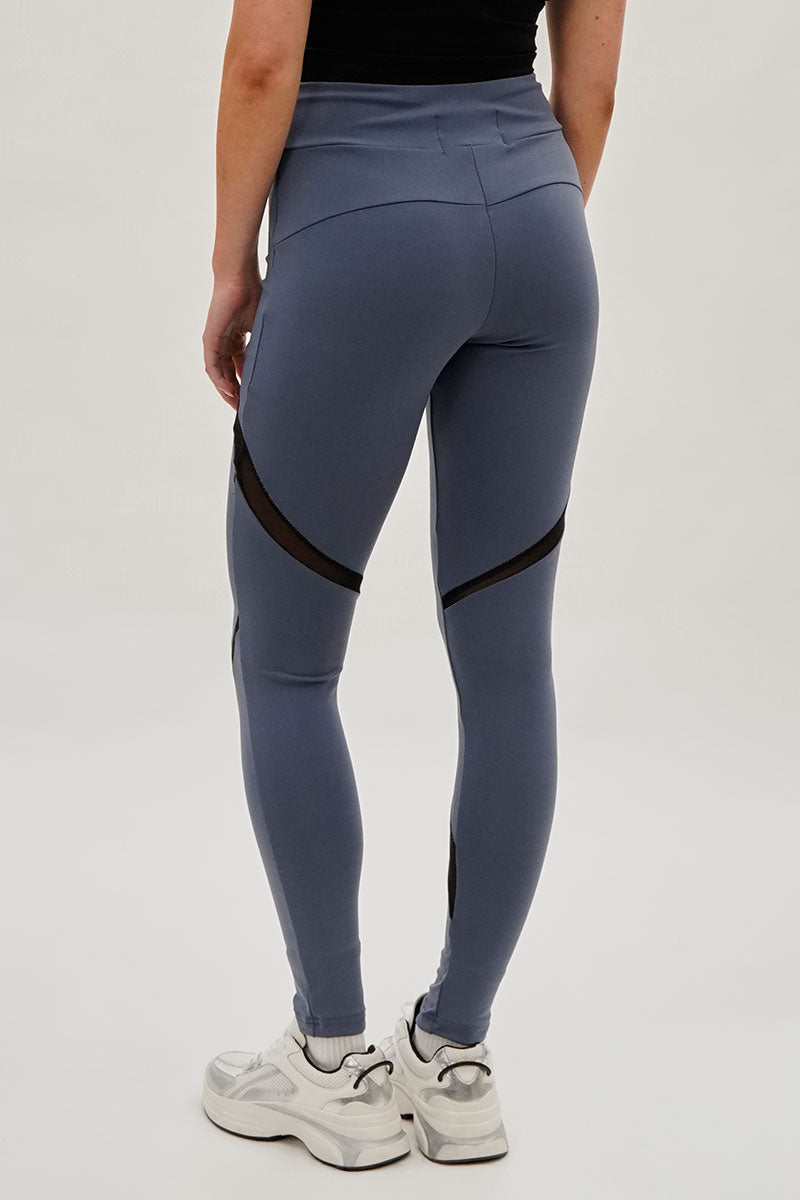 Super Triple Goose High Waisted Leggings - Grey - Womens Leggings - Canada Weather Gear