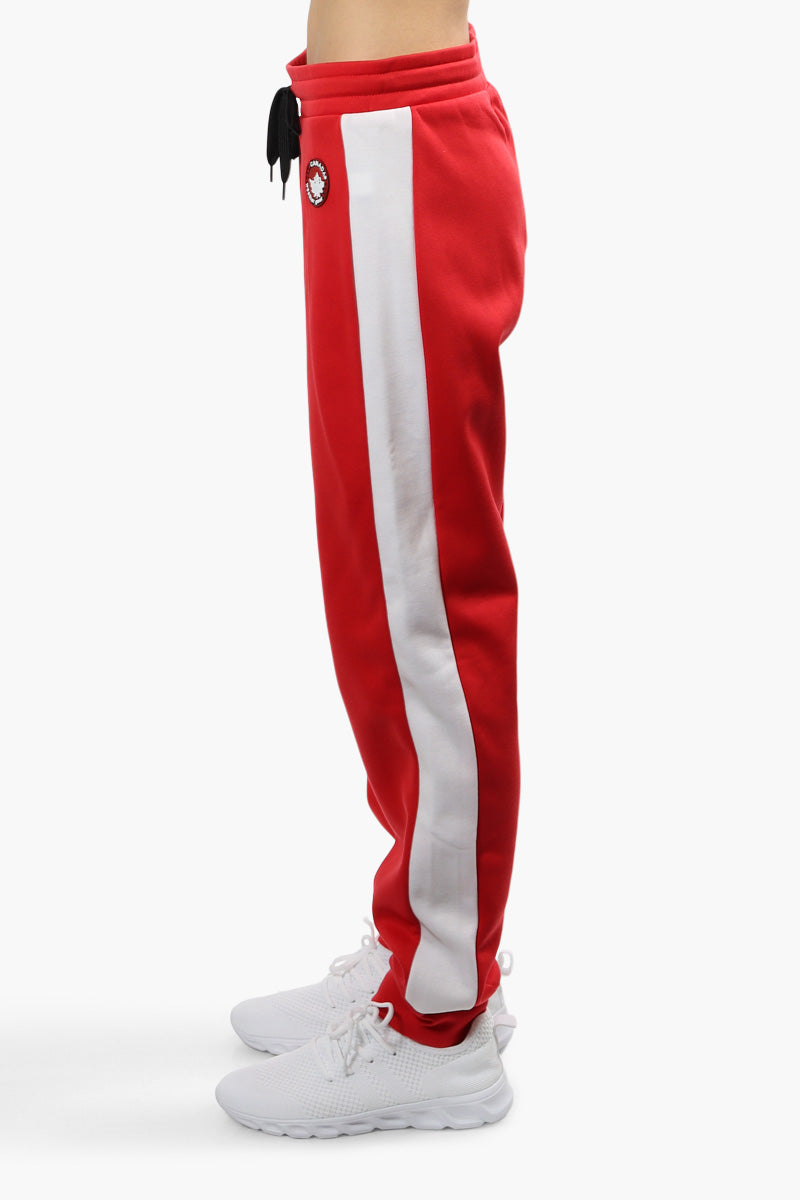 Canada Weather Gear Solid Side Stripe Joggers - Red - Womens Joggers & Sweatpants - Canada Weather Gear