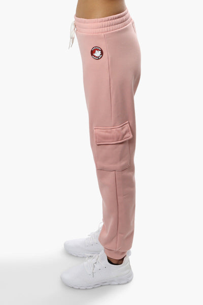 Canada Weather Gear Tie Waist Cargo Joggers - Pink - Womens Joggers & Sweatpants - Canada Weather Gear