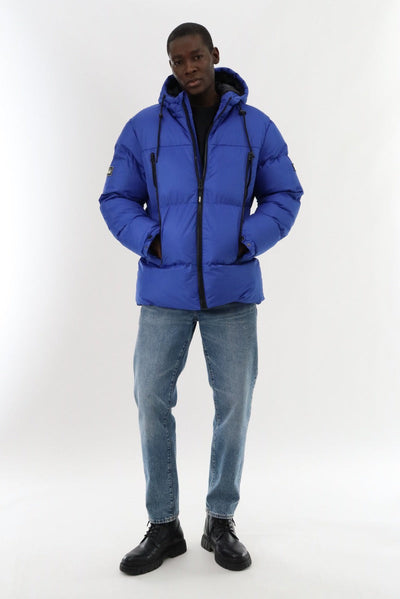 Super Triple Goose Puffer Parka Jacket - Blue - Mens Parka Jackets - Canada Weather Gear