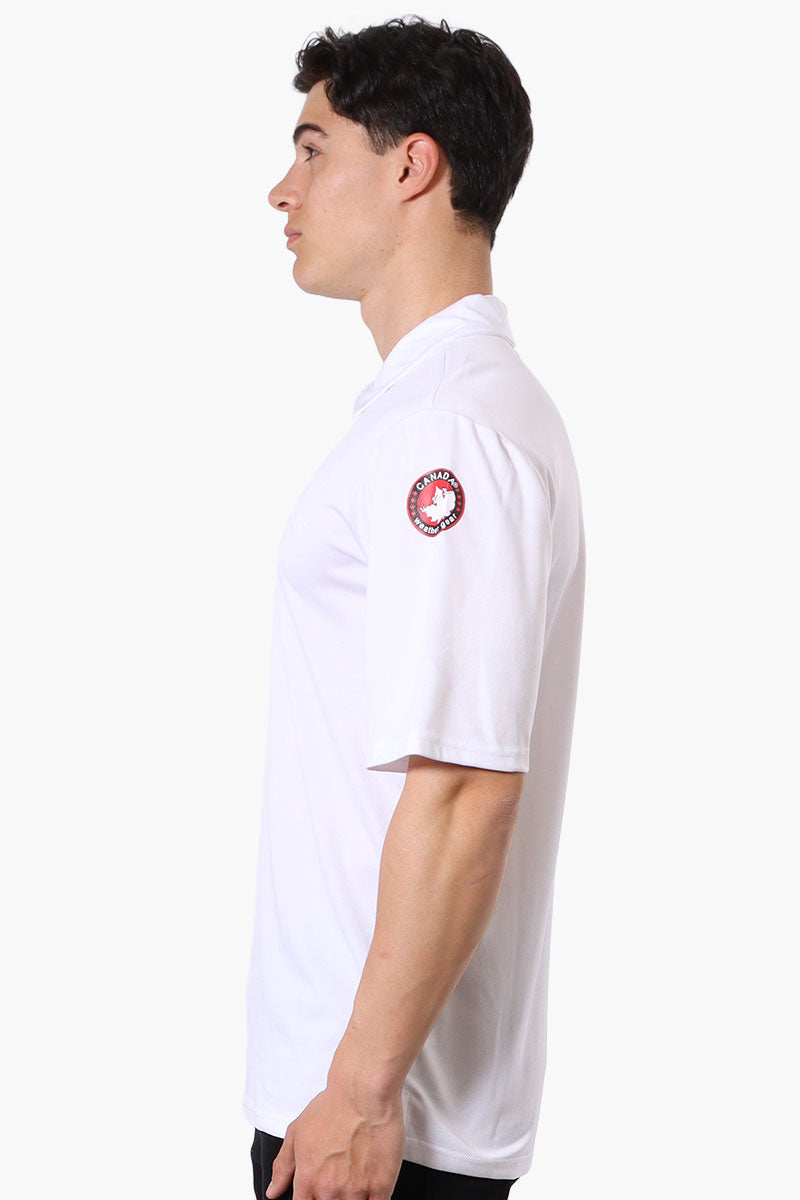 Canada Weather Gear Mesh Short Sleeve Polo Shirt - White - Mens Polo Shirts - Canada Weather Gear