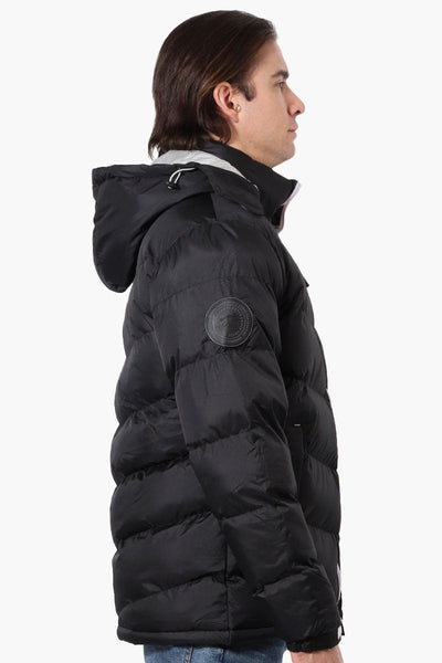 Super Triple Goose Bubble Contrast Detail Bomber Jacket - Black - Mens Bomber Jackets - Canada Weather Gear