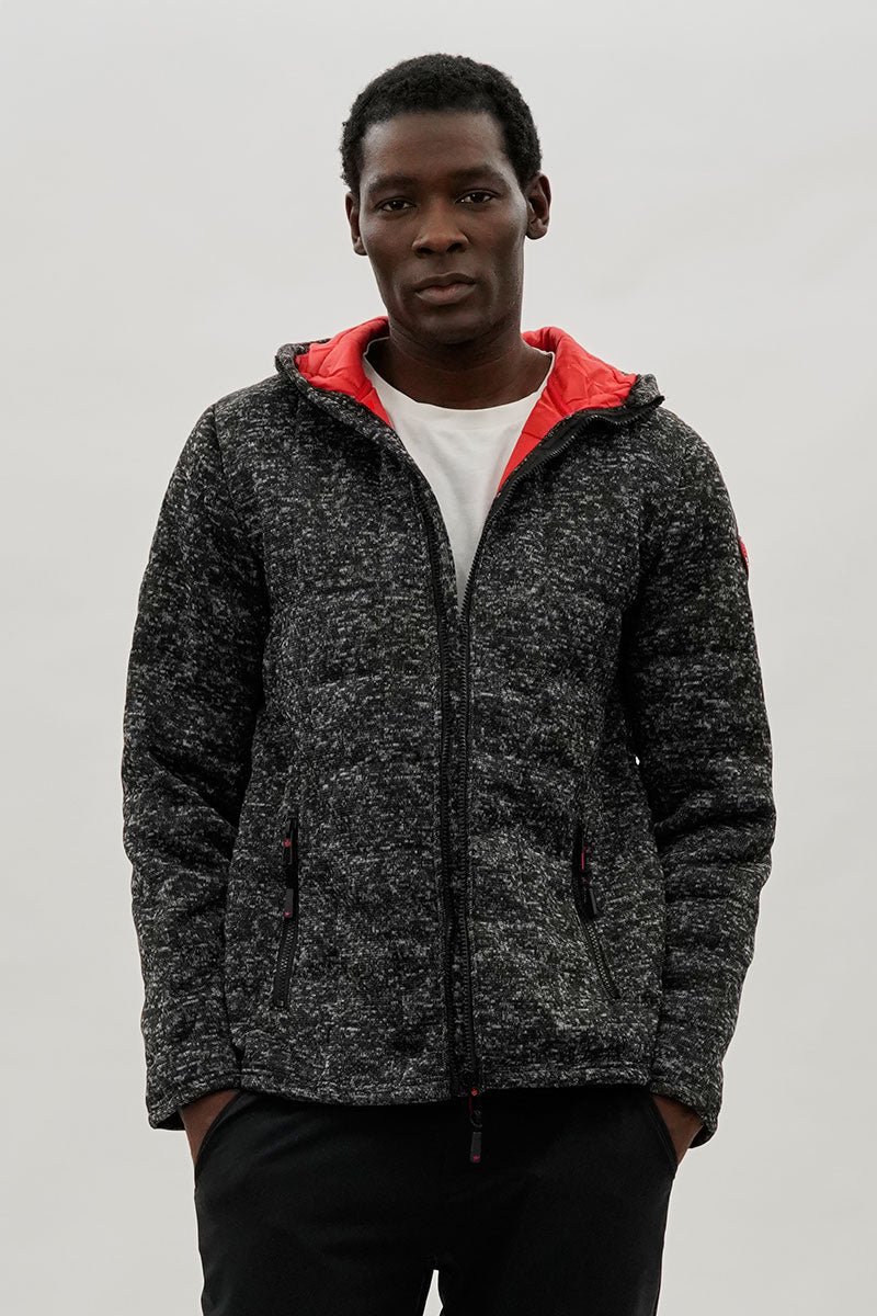 Canada Weather Gear Zip Up Hooded Lightweight Jacket - Black