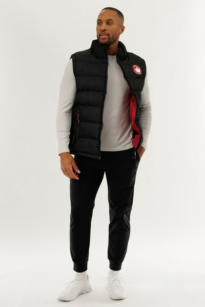 Canada Weather Gear Basic Puffer Vest - Black - Mens Vests - Canada Weather Gear