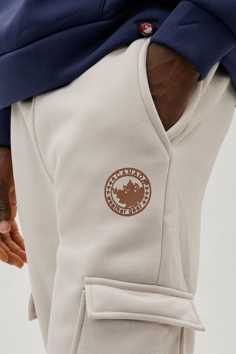 Canada Weather Gear Basic Cargo Joggers - Cream