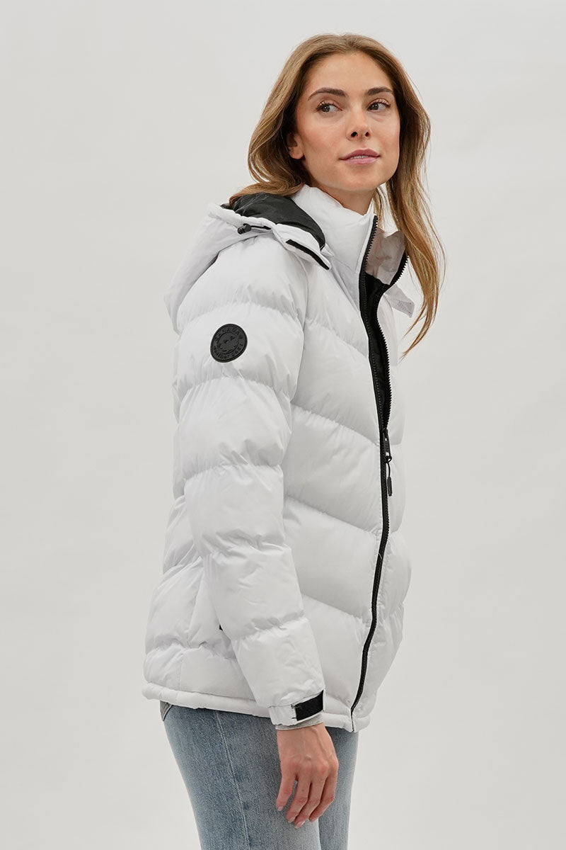 Canada Weather Gear Chevron Bomber Jacket - White