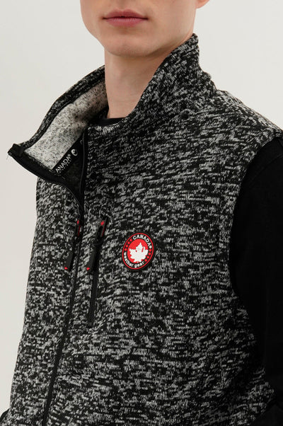 Canada Weather Gear Fleece Vest - Black - Mens Vests - Canada Weather Gear