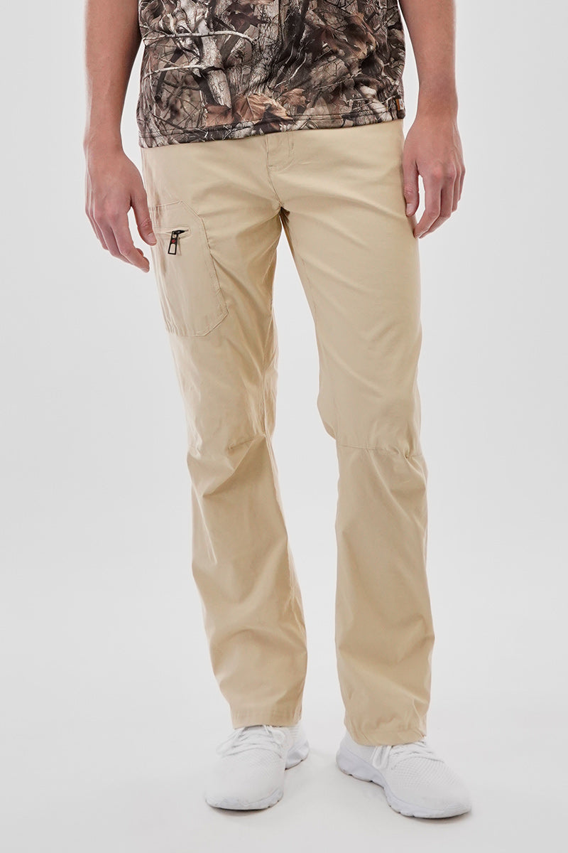Canada Weather Gear Adventure Bound Solid Cargo Pants - Beige - Mens Pants - Canada Weather Gear