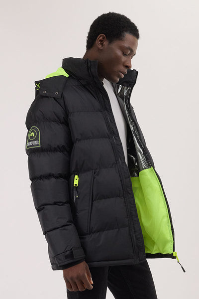 Super Triple Goose Thermal-Foil Lining Bomber Jacket - Green