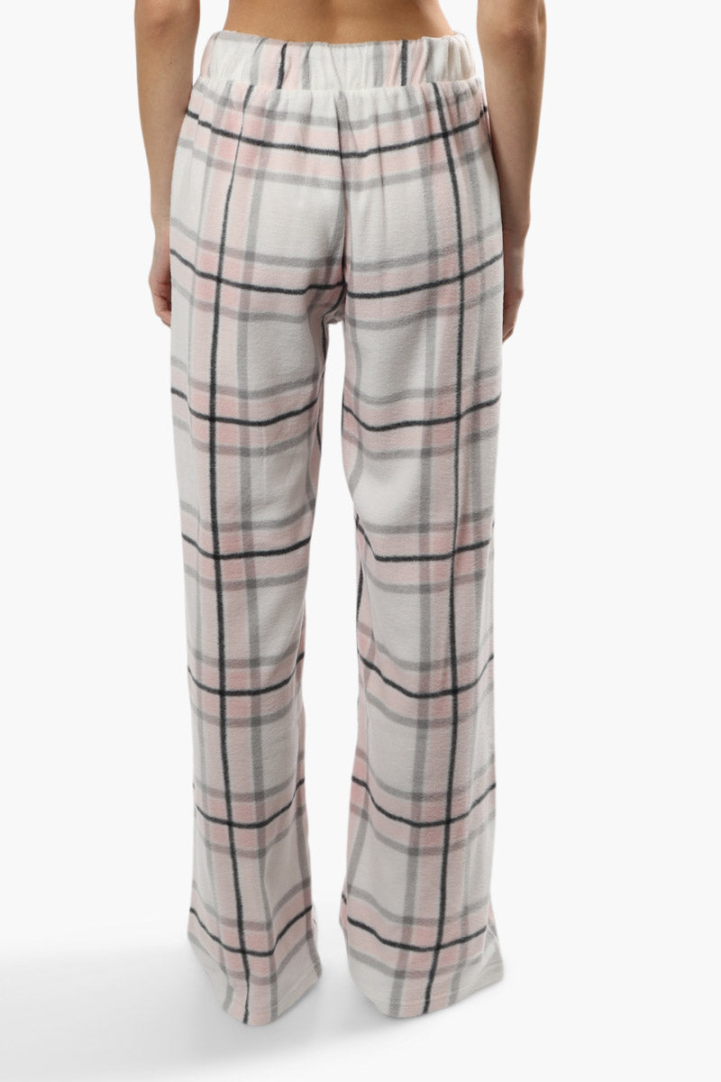 Canada Weather Gear Plush Wide Leg Pajama Pants - Pink - Womens Pajamas - Canada Weather Gear
