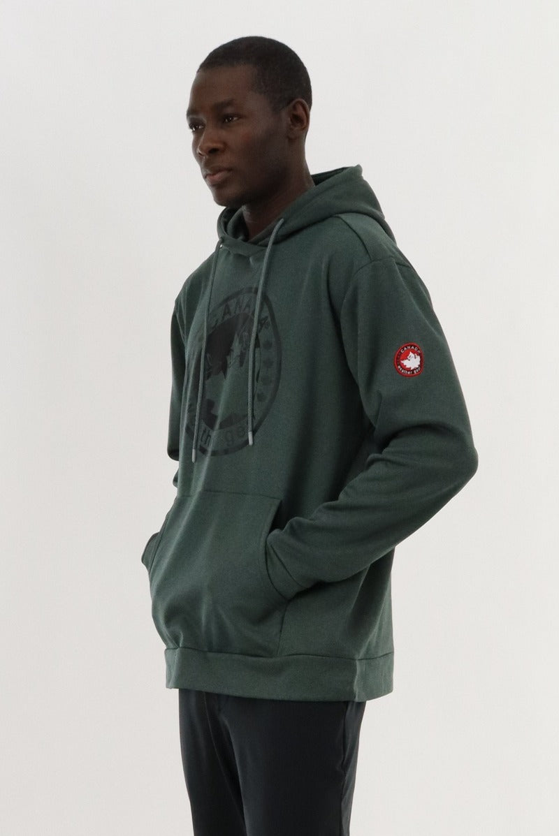 Canada Weather Gear Logo Hoodie - Green - Mens Hoodies & Sweatshirts - Canada Weather Gear