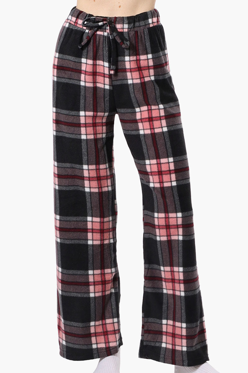 Canada Weather Gear Plaid Wide Leg Pajama Pants - Pink