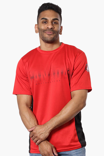 Canada Weather Gear Mesh Crew Neck Tee - Red - Mens Tees & Tank Tops - Canada Weather Gear