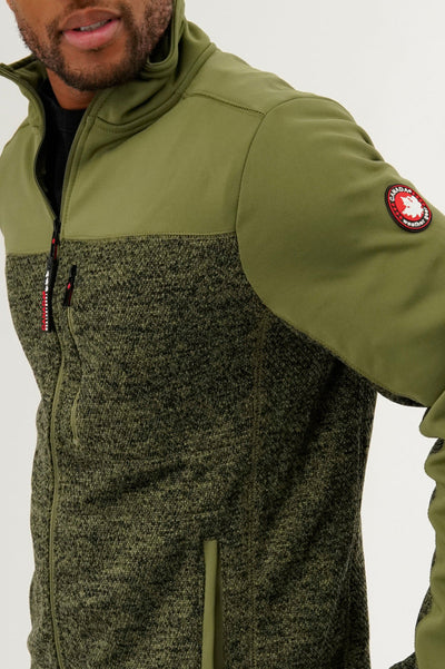 Canada Weather Gear Fleece Lightweight Jacket - Green - Mens Lightweight Jackets - Canada Weather Gear