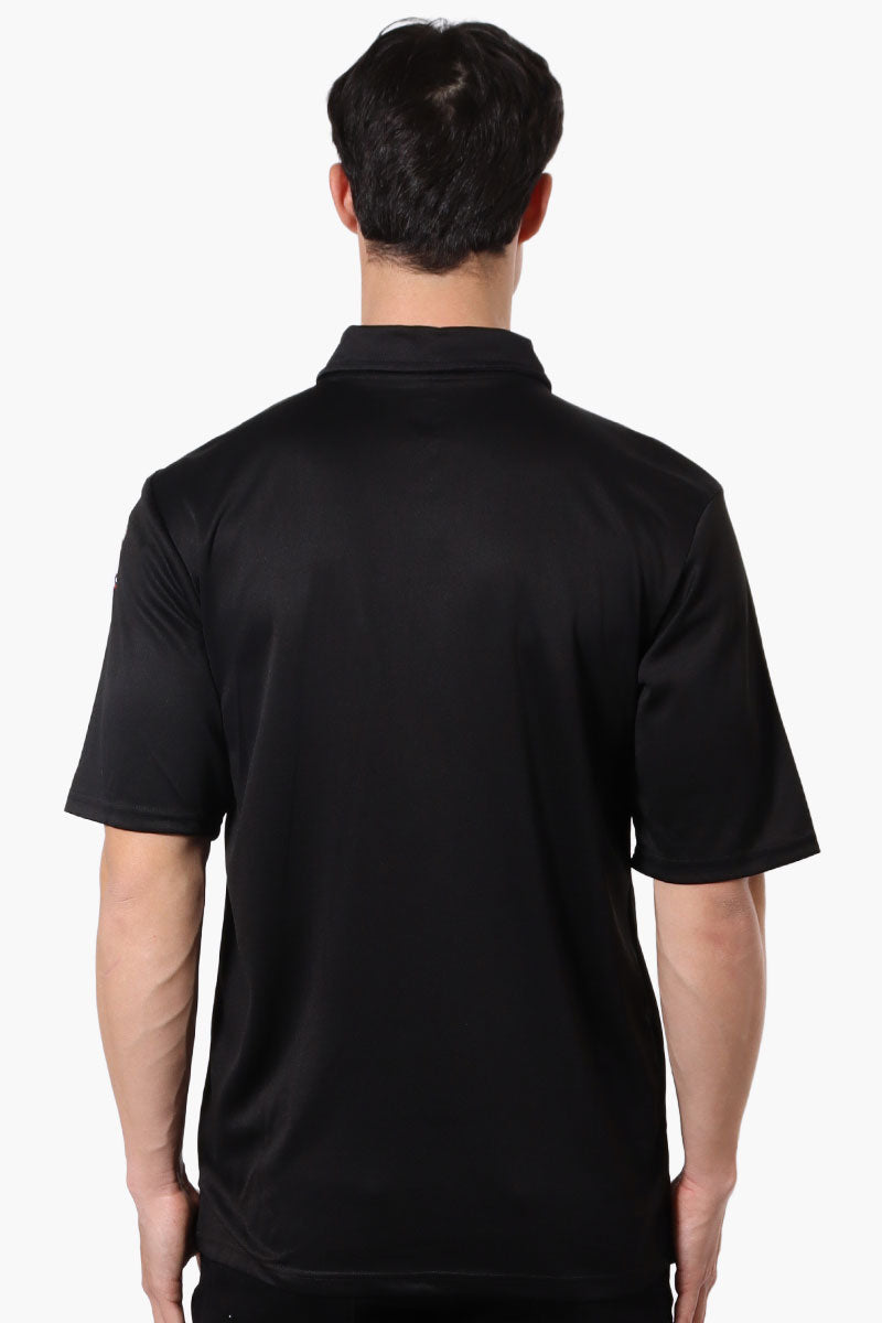 Canada Weather Gear Mesh Short Sleeve Polo Shirt - Black - Mens Polo Shirts - Canada Weather Gear