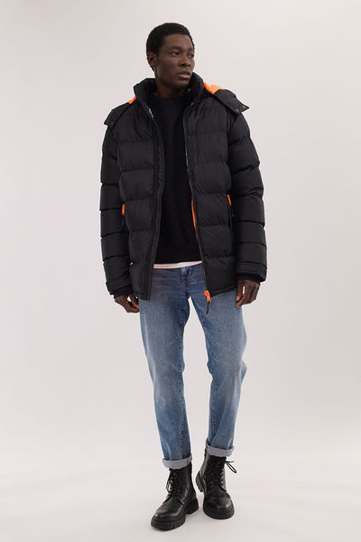Super Triple Goose Thermal-Foil Lining Bomber Jacket - Orange