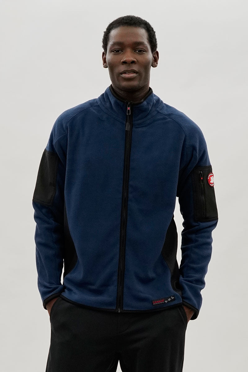 Canada Weather Gear Zip Up Utility Pocket Lightweight Jacket - Navy