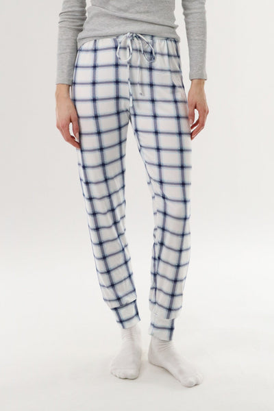 Canada Weather Gear Jogger Pajama Pants - White - Womens Pajamas - Canada Weather Gear