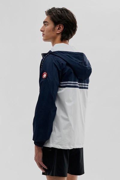 Canada Weather Gear Hooded Colour Block Lightweight Jacket - Navy - Mens Lightweight Jackets - Canada Weather Gear