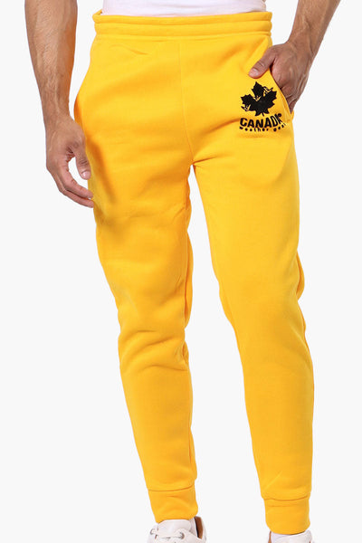 Canada Weather Gear Basic Solid Joggers - Yellow - Mens Joggers & Sweatpants - Canada Weather Gear