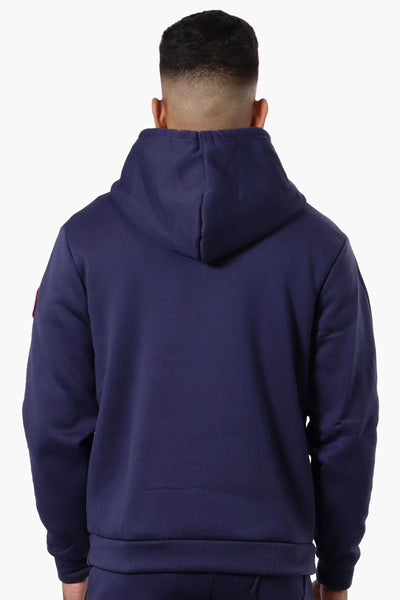 Canada Weather Gear Solid Embossed Logo Hoodie - Navy - Mens Hoodies & Sweatshirts - Canada Weather Gear