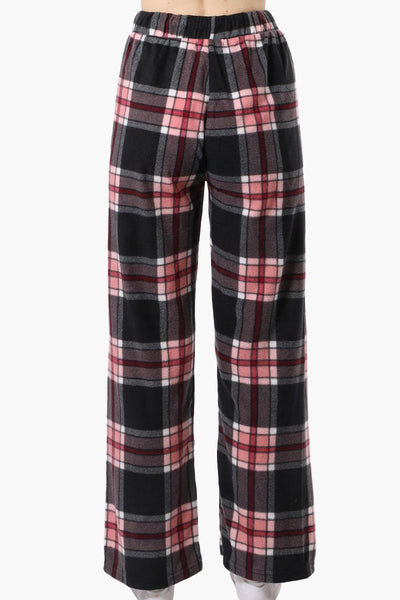 Canada Weather Gear Plaid Wide Leg Pajama Pants - Pink