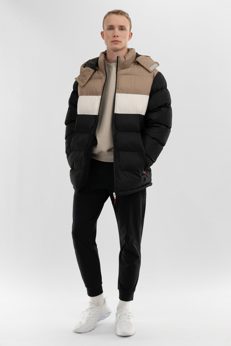 Canada Weather Gear Colour Block Bomber Jacket - Beige