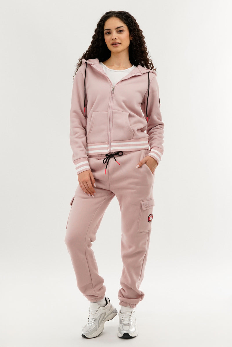 Canada Weather Gear Fleece Cargo Joggers - Pink - Womens Joggers & Sweatpants - Canada Weather Gear