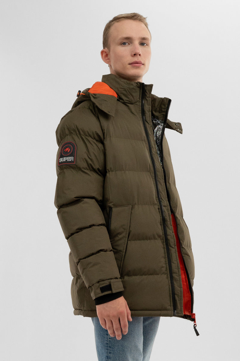 Super Triple Goose Thermal Foil Lining Bomber Jacket - Olive