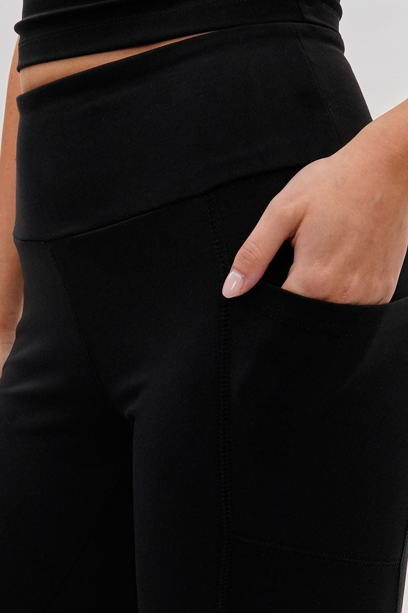 Canada Weather Gear High Waisted Yoga Leggings - Black - Womens Leggings - Canada Weather Gear