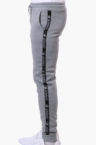 Canada Weather Gear Side Detail Tie Waist Joggers - Grey - Mens Joggers & Sweatpants - Canada Weather Gear