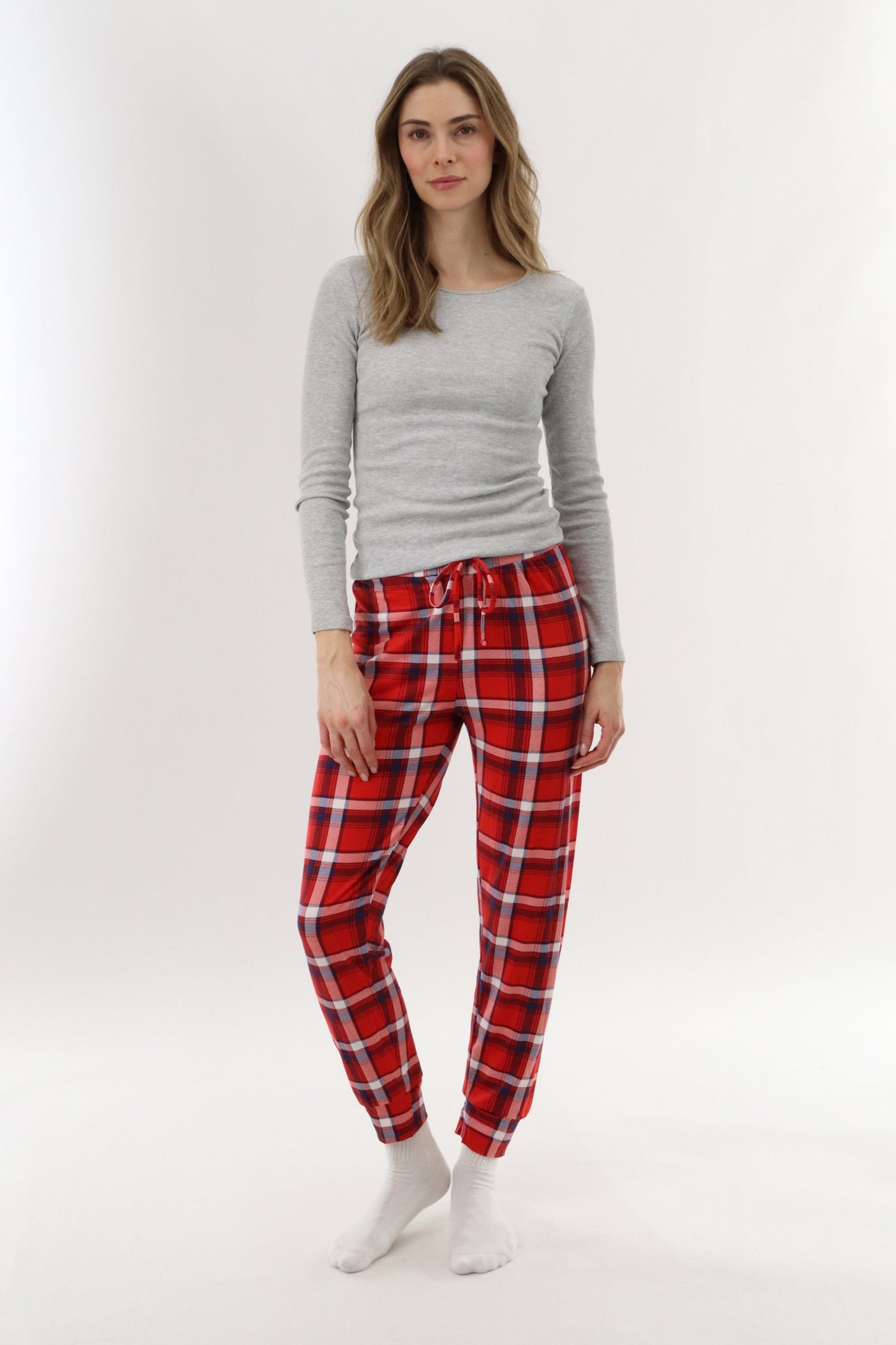 Canada Weather Gear Jogger Pajama Pants - Red - Womens Pajamas - Canada Weather Gear