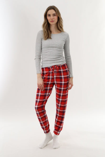 Canada Weather Gear Jogger Pajama Pants - Red - Womens Pajamas - Canada Weather Gear