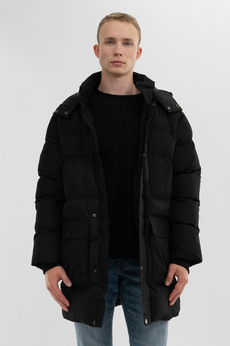 Canada Weather Gear Puffer Parka Jacket - Black