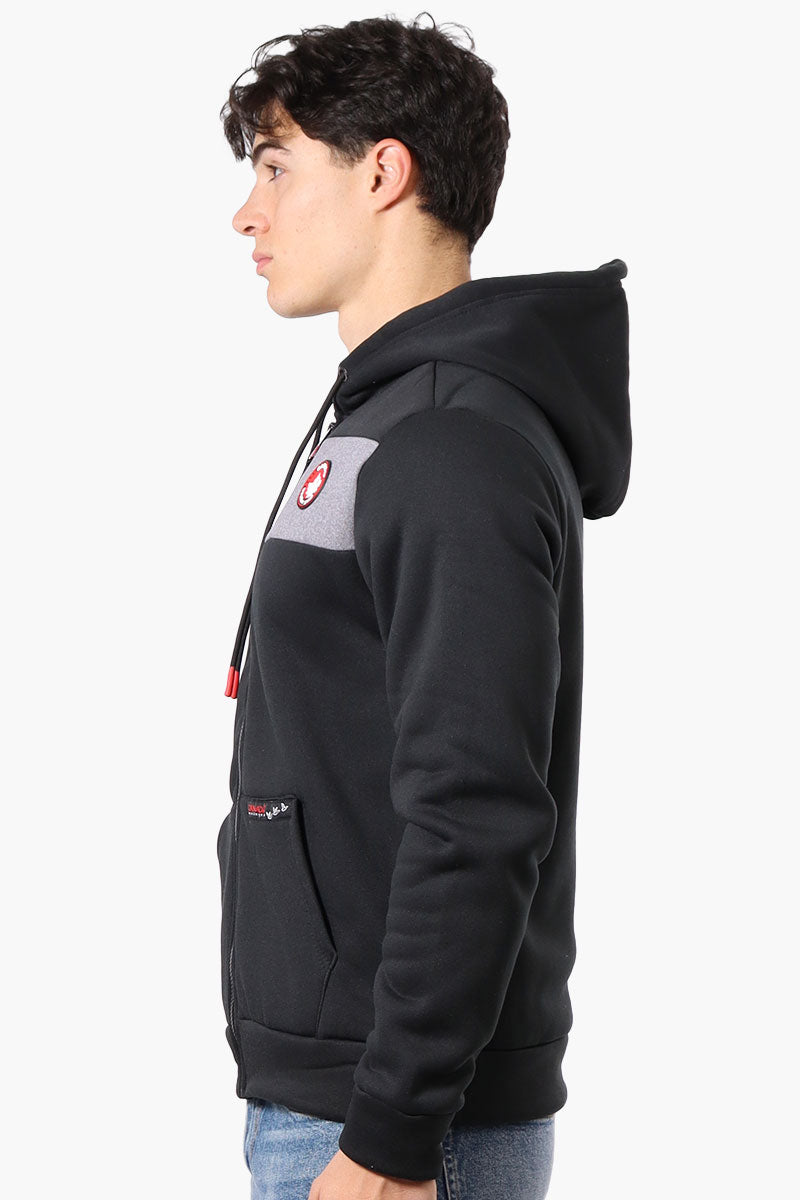 Canada Weather Gear Fleece Lined Zip Up Hoodie - Black