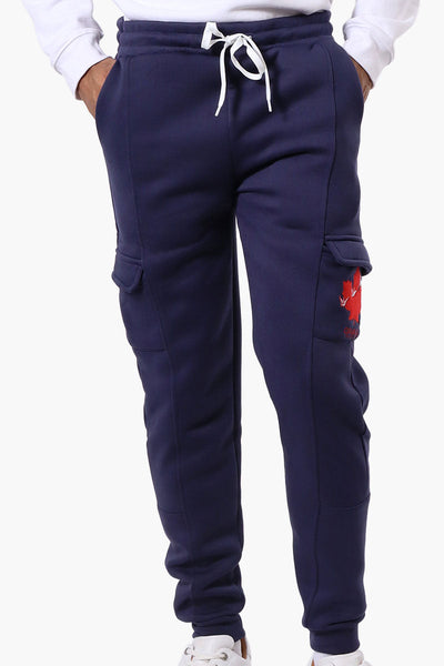 Canada Weather Gear Tie Waist Cargo Joggers - Navy - Mens Joggers & Sweatpants - Canada Weather Gear