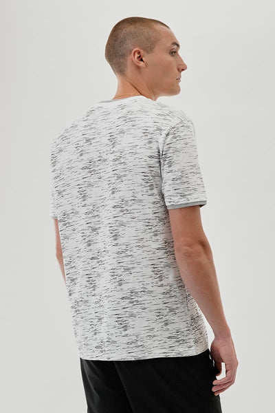 Canada Weather Gear Vintage Patterned Crewneck Tee - White - Mens Tees & Tank Tops - Canada Weather Gear